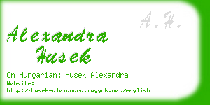 alexandra husek business card